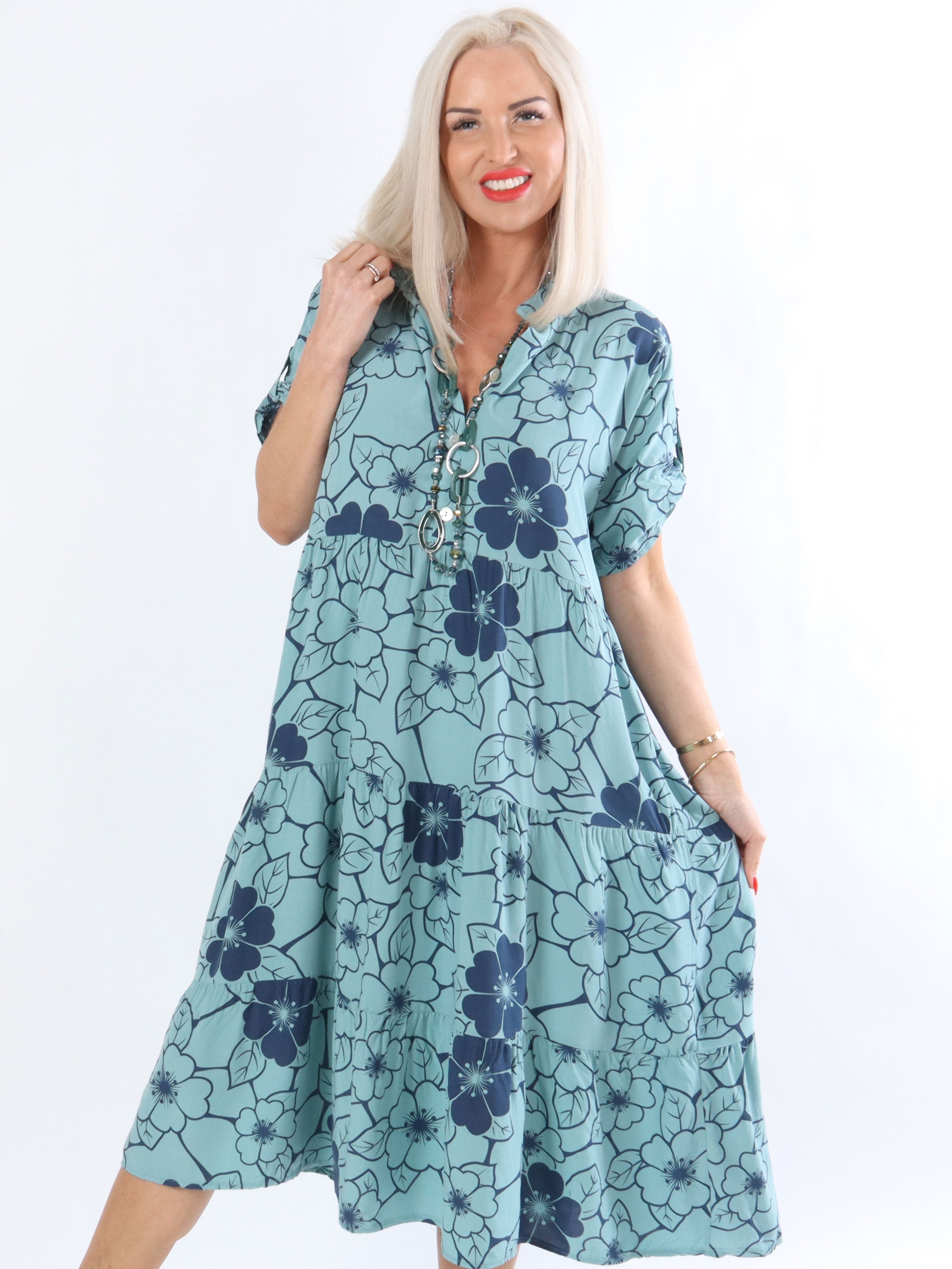 Litzy - Klänning med blommönster